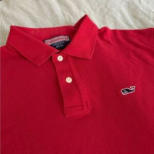 Vineyard Vines Men's Red Polo Shirt
